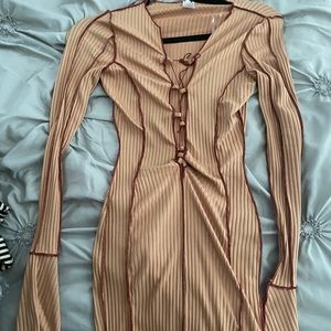 Lace up Bodycon dress